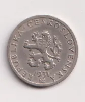 20 haléř 1931,pěkný,ČSR