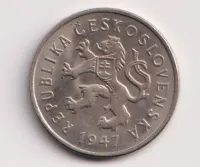 2koruna 1947,ČSR
