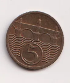 5 haléř 1923,ČSR