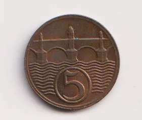 5 haléř 1923,pěkný,ČSR