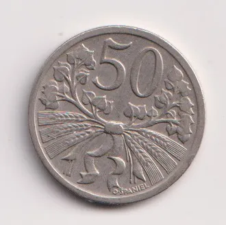 50 haléř 1922,stav,ČSR
