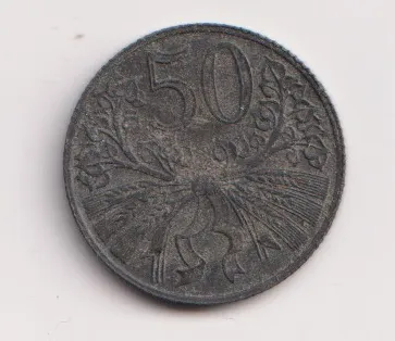 50 haléř 1942,PČM