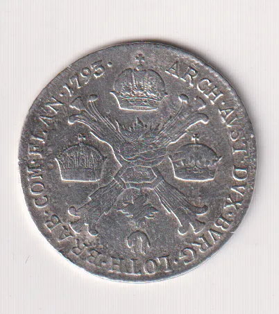 1/4 tolar 1797 B,František II.,Uhry