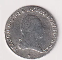 1/4 tolar 1797 B,František II.,Uhry