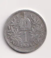 1 koruna 1904,Rakousko