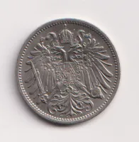 10 haléř 1907,pěkný,Rakousko
