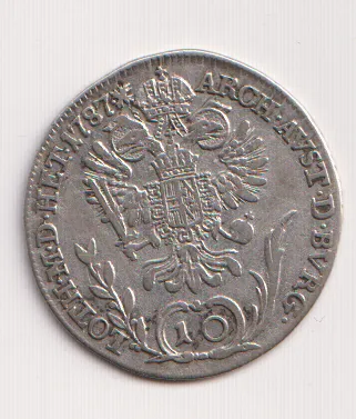 10 krejcar 1787¨B.,Josef II.,Uhry