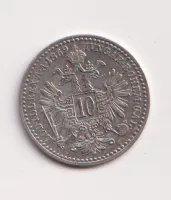 10 krejcar 1869,pěkný,Rakousko