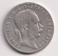 2 Fl 1881.,měl ouško.,Rakousko
