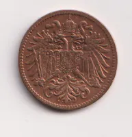 2 haléř 1900,Rakousko