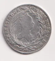 20 krejcar 1760,Víden,Marie Terezie,Rakousko