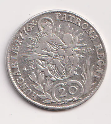 20 krejcar 1776,KB,Marie Terezie,Uhry