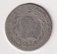 20 krejcar 1803 B.,František II.,Uhry