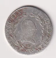 20 krejcar 1803 B.,František II.,Uhry