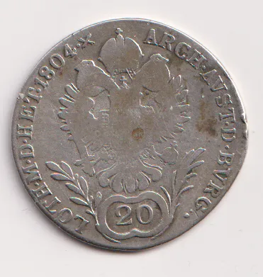 20 krejcar 1804 G.,František II.,Rakousko