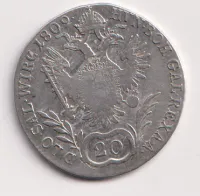20 krejcar 1809 C.,František II.,Čechy