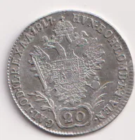 20 krejcar 1817 A.,František II.,Rakousko