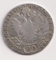 20 krejcar 1822 B.,František II.,Uhry