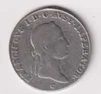 20 krejcar 1834 C.,František II.,měl ouško,Čechy
