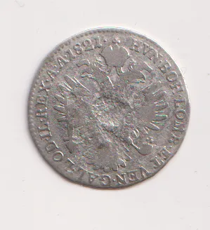 3 krejcar 1821.,František II.,Rakousko