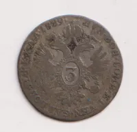 3 krejcar 1829 A.,František II.,Rakousko