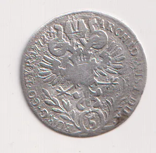 5 krejcar 1772,Gunzburg,Marie Terezie,Rakousko