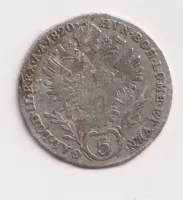 5 krejcar 1820 A.,František II.,Rakousko