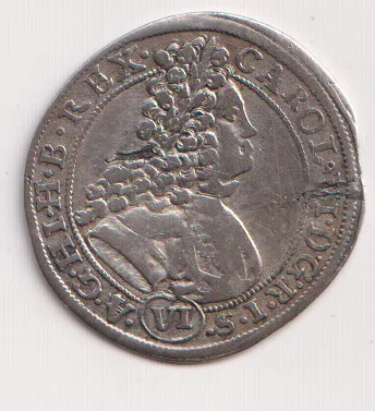 6 krejcar 1717,Vratislav,Karel VI.,Slezsko