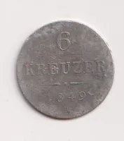 6 krejcar 1849 A.,Rakousko
