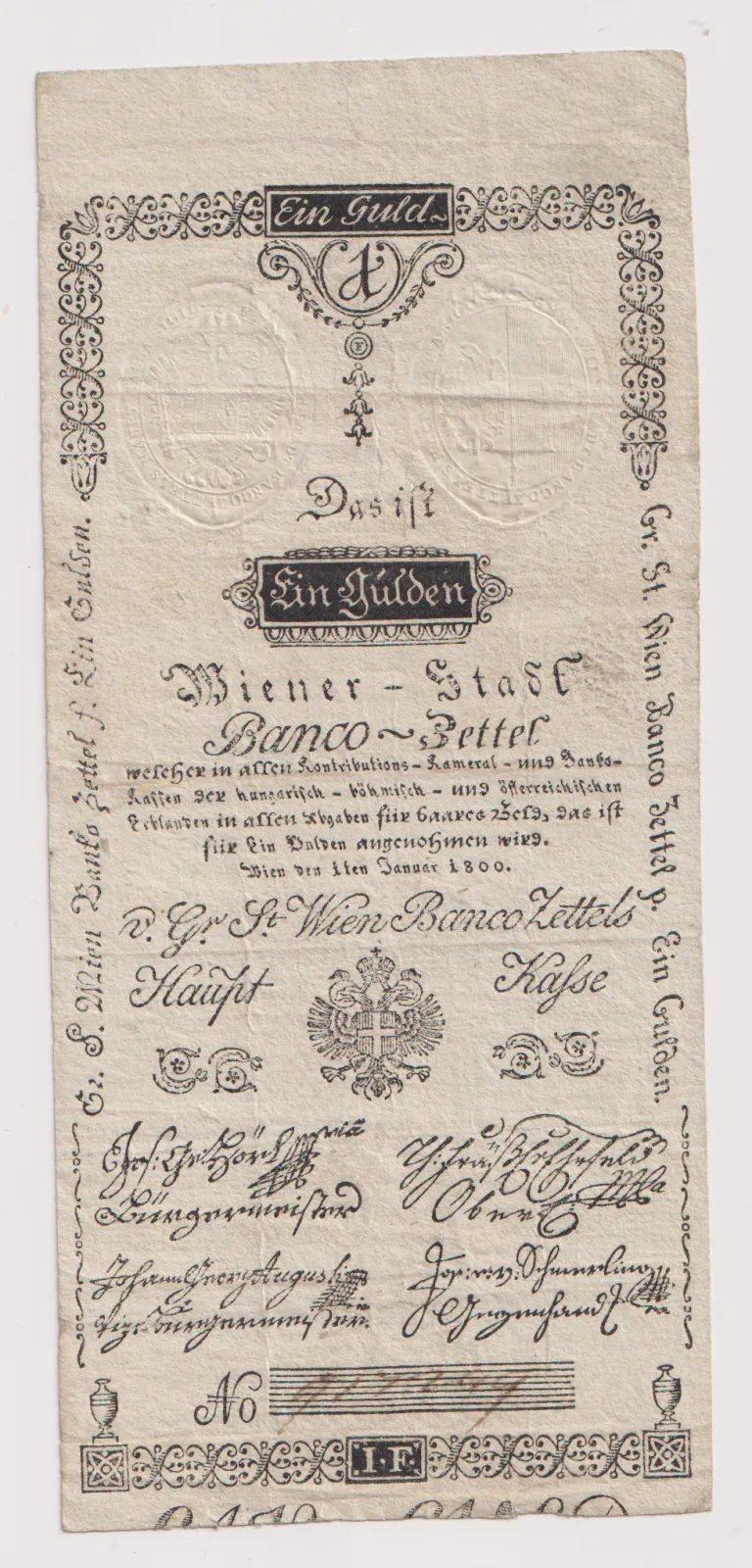 1 gulden 1800,Rakousko