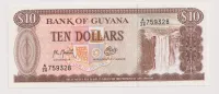 10 dollar,vodopád ,Guyana