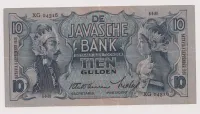 10 gulden 1938,Holandská Jáva