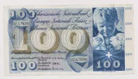 100 frank,ditě a jehně,Švýcarsko