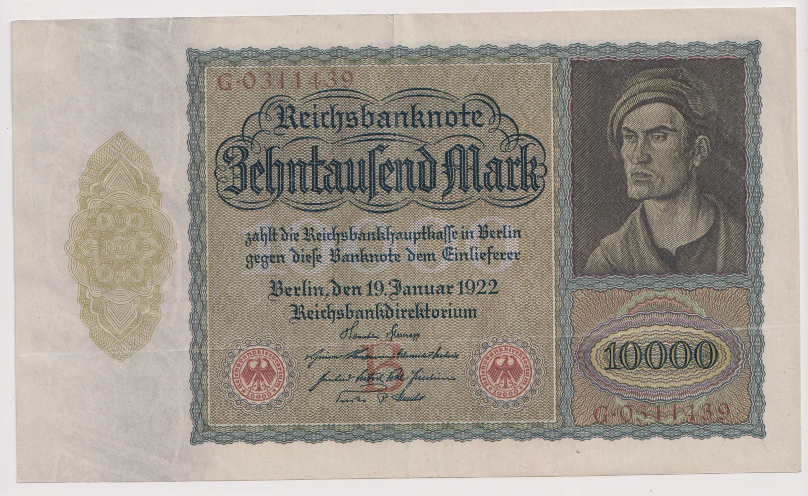 100 tisíc marek 1922,Německo