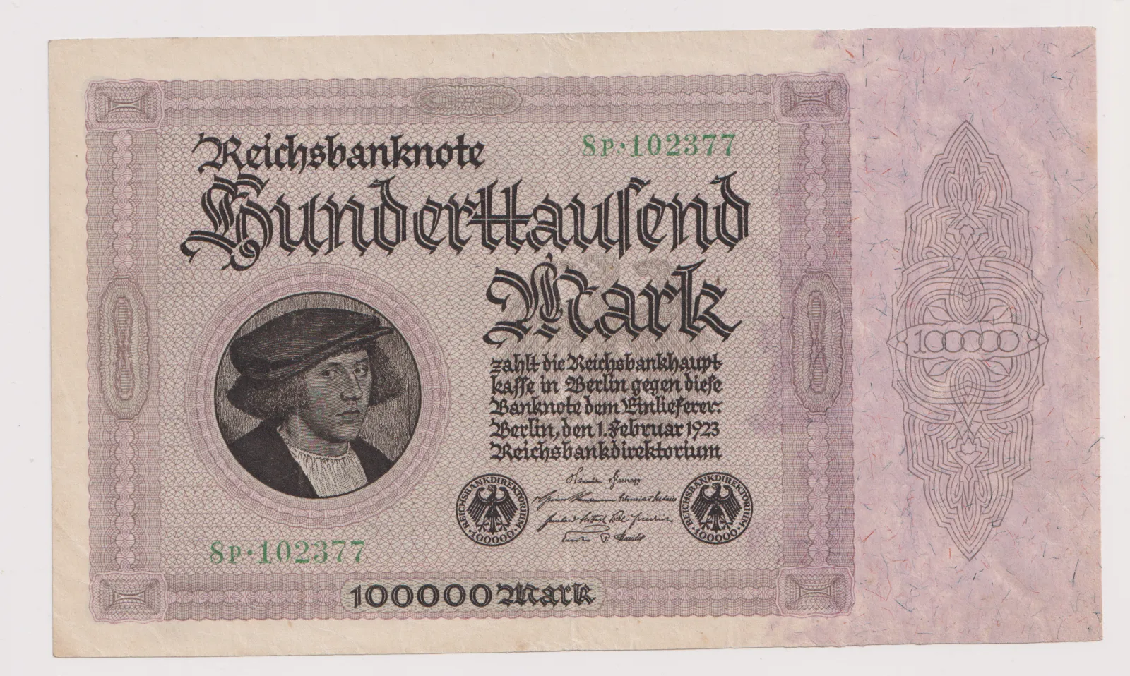 100 tisíc marek 1923,Německo
