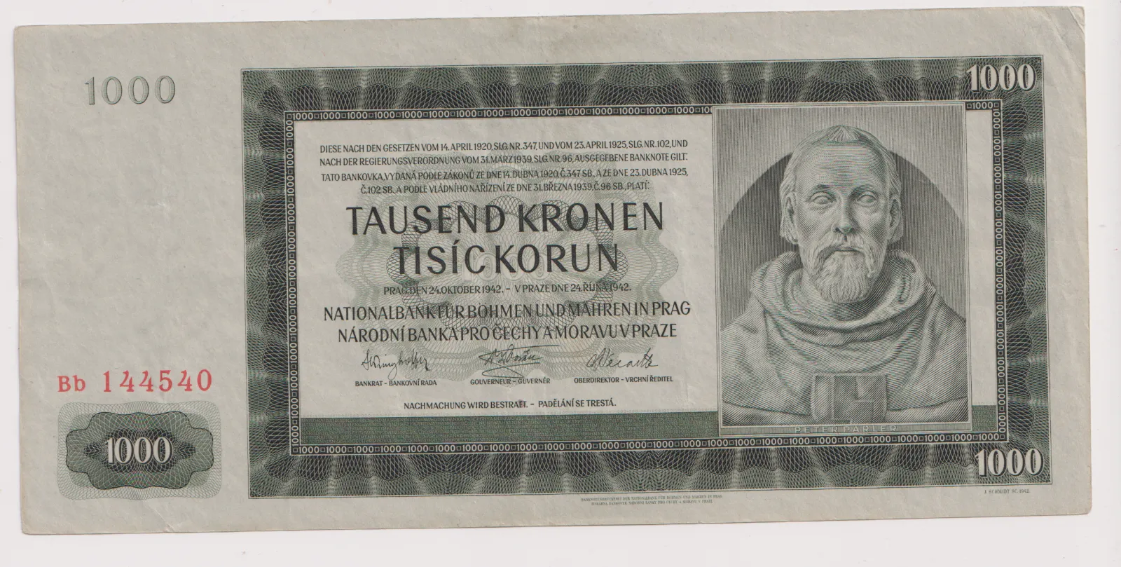 1000 korun 1942,Bb144540