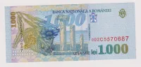 1000 lei 1998,Rumunsko