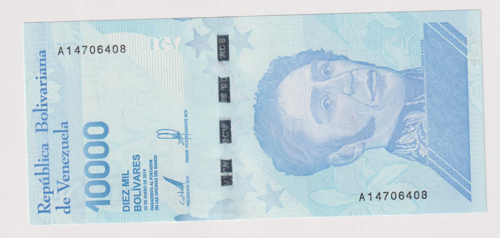 100000 bolivares 2019,Venezuela