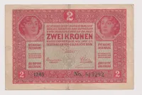 2 kroone 1917,Rakousko
