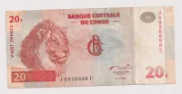 20  frank 1997,Kongo