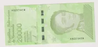 20000 bolivares 2019,Venezuela