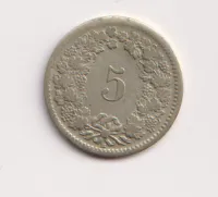 5 cent 1850,Švýcarsko