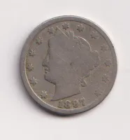 5 cent 1897,USA