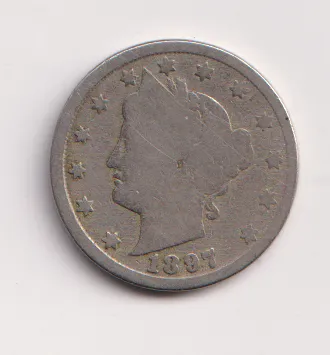 5 cent 1897,USA