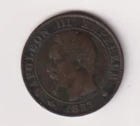 5 centimes 1857,Francie