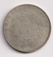 5 lir 1848 V,kopie,Benátsko, Itálie