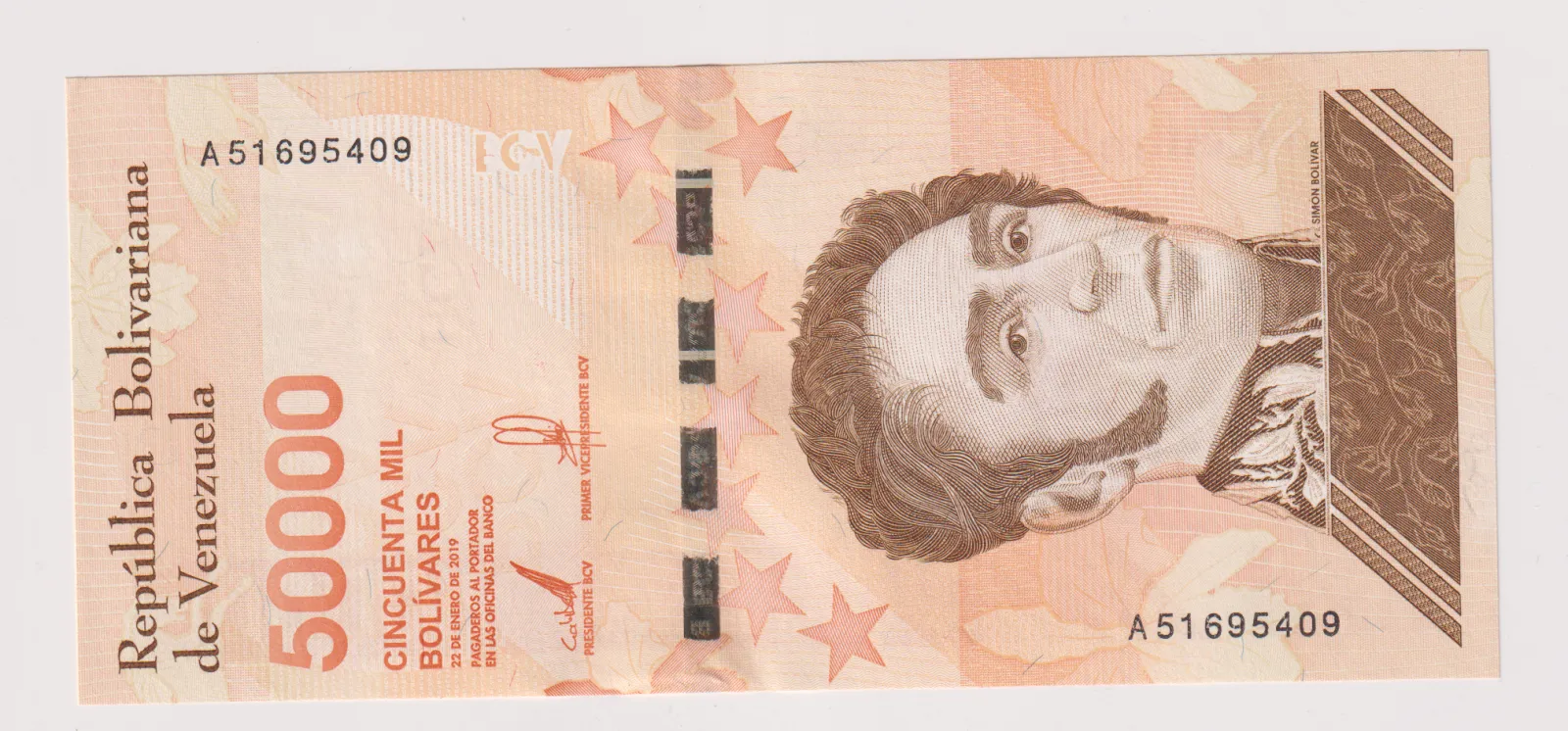 50000 bolivares,2019,Venezuela