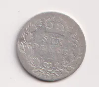 6 pence 1895,Anglie