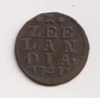 Duit 1741,Zeeland,Holandsko