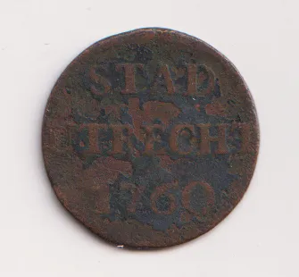 Duit 1760,Gent,Holandsko